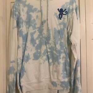 Roller Rabbit limited blue monkey tie dye hoodie